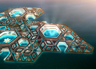 Illustration for article titled This amazing floating underwater city may become a reality in China